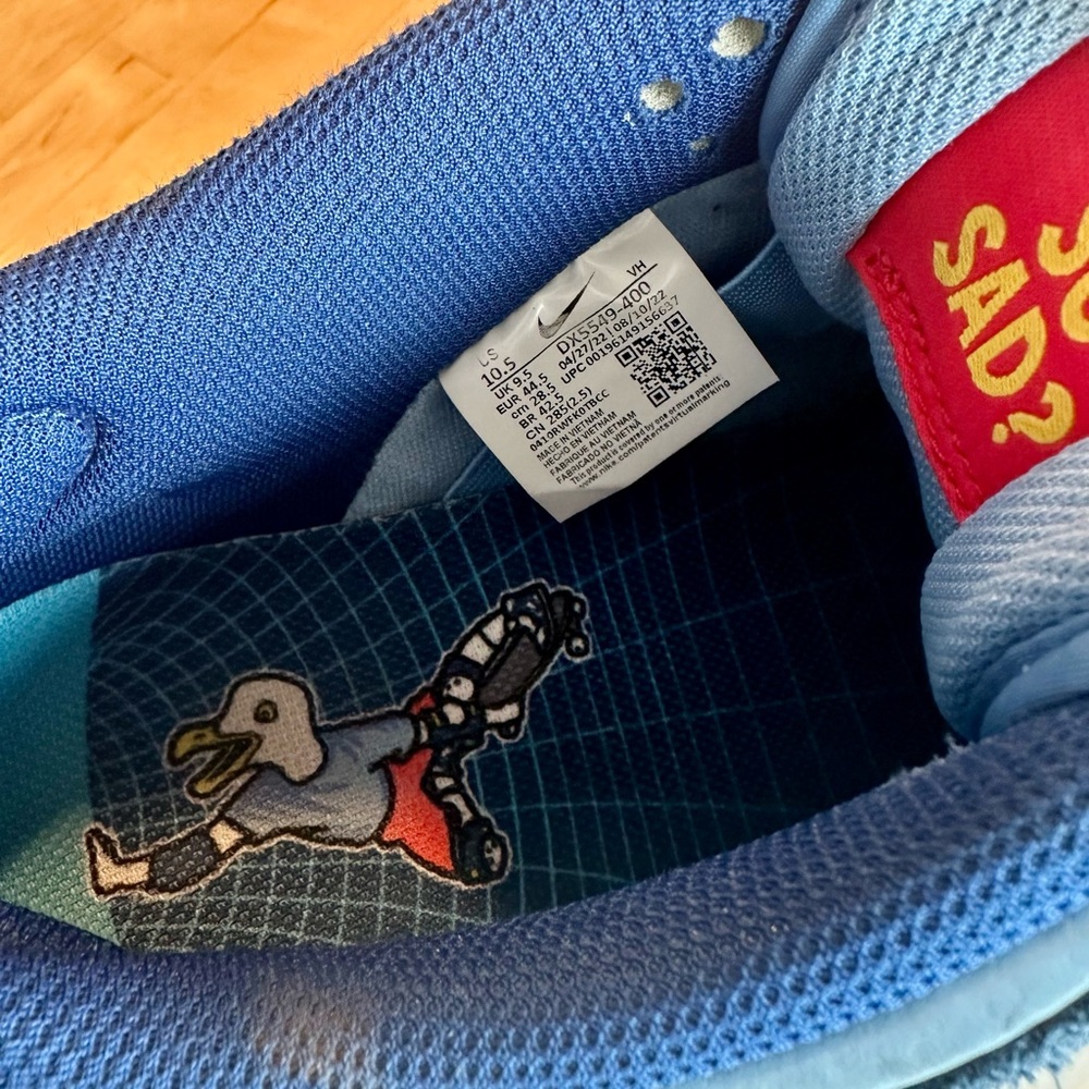 Nike 10.5 Why So Sad Sneakers - Picture 5 of 6